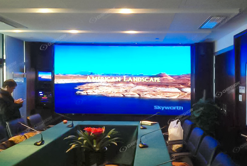Zhejiang'daki belirli bir kamu kurumunun konferans salonu için P2.5 yüksek çözünürlüklü LED ekran projesi