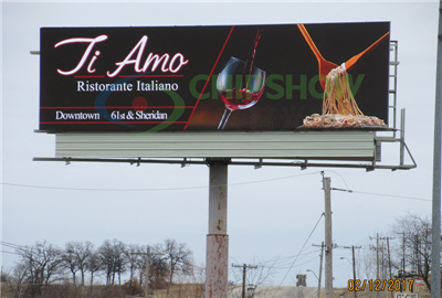 ABD'de C-Vent Outdoor P10 Hollow Havalandırma LED Billboard