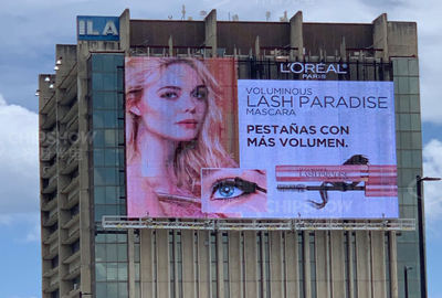 c-vent p25 şeffaf led ekran